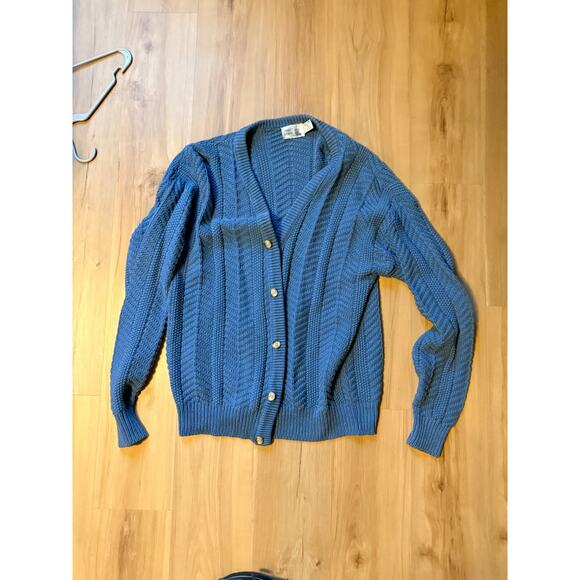 Vintage cardigan blue XL - Picture 1 of 3